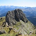 Rückblick vom Hauptgipfel zum Südgipfel