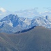 Kalkberge der Radstädter Tauern im Zoom; hinter dem Windischkopf der höchste Gipfel der Niederen Tauern, Hochgolling