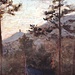 "Blick auf die Münz", um 1900. Die letzte von Slevogts frühen Pfälzer Landschaften.