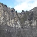 ... und Blick nach oben auf den Grat...