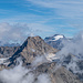 Pointe Francesetti (3.425 m) - Blick zum Gran Paradiso - davor die Levanna Oriental