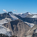 Pointe Francesetti (3.425 m) - Blick zur Pointe des Fours und Pointe de Charbonnel