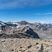Pointe Francesetti (3.425 m) - Blick zum L'Albaron mit Pointe de Charbonnel und Pointe de Ronce