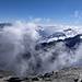 .. und nach Süden. Weit unten würde man Chiavenna sehen
