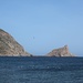 Von Marèttimo zeigt sich die Punta Troia im Zoom.