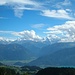Nicht nur Wolken, Blau und weisse Berge, Blick nach Interlaken, Wilderswil und dem Thunersee