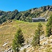 Abschied von der Alpe Canaa und Blick zum Aufstieg