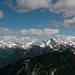 Knapp links der Bildmitte Hoher Gleirsch mit Westgrat