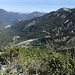 Rückblick über den Latschengrat ins Kloaschau-Tal, hinten der Gr.Traithen.