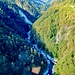 Vista della gola di Melezza dalla funiva