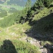 Anfang der Rinne im Rückblick