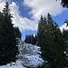 Beginn des Anstieges zum Sattel; es wird winterlicher