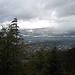 Blick ins Rheintal von der Ruine Schalun