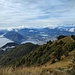 la cresta e la vista su Lugano