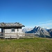 Hütte am Großen Gabler vor den Dolomiten (11. Tag)