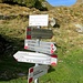 Indicazioni all'Alpe Stavello, la bocchetta è data a 1:10, la cima a 2:20
I tempi sono un pò abbondanti
