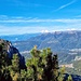 Blick zu den Walliser Alpen mit dem Monte Rosa und der Mischabelgruppe