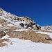 Auf dem weiteren Weg zum Gipfel hatte es stellenweise Schnee.