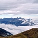 Stimmungsvoll: Nebel im Rhein- und Seeztal, Alvierkette in wolkenloser Zone  