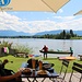 vorhin vom Gipfel bewundert, jetzt sitzen wir selbst am Staffelsee
