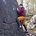 Am Start. Die ersten Boulderbewegungen.