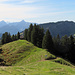 Rückblick kurz vor der Alp Spicher