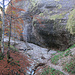 der Wanderweg geht links nach oben, ich bin noch etwas weiter der Schlucht nach hinten gefolgt.