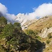 In Wolken eingebettet schaut der Monte Contrario fast ein wenig märchenhaft aus