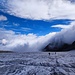 Die Wolkenwand drückt von Süden herein