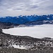 Ostteil des Gletschers mit Faverges-See und den 4000ern im Hintergrund