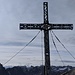 Steingefülltes Gipfelkreuz