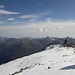 Saharastaubgetrübter Blick Richtung Süd