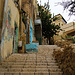 Tag 2 (21.10.) - عمان (‘Ammān): <br /><br />Die Treppe war eine kleine Abkürzung hinauf auf den Zitadellenhügel جبل القلعة (Jabal al Qala‘ah).