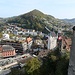Baden avec le Schartenfels au bout de la crête des Lägeren