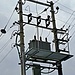 Hier ist die Zeit stehen geblieben. Offene Technik der Elektrizität.