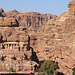 Tag 4 (23.10.) - البتراء (Al Batrā’):<br /><br />Blick auf den unteren Ausgang von Petra. Auch an dieser Seite existiert eine enge Schlucht welche vor möglichen Eindrnglingen die antike Stadt schützte.