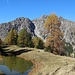 Teich auf dem Höhenrücken zwischen Gulmabahn und Glattjochbahn