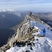 tolle Gratwanderung am Westgrat - mit beachtlichen Abstürzen zur Südseite