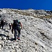 sulla ripida parete ovest del Pizzo...