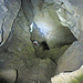 Die Höhle ist riesig und bietet viel Platz. Hier blicke ich zurück zum Eingang hinunter.
