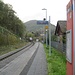 Am Bahnhof Rinntal, und hinten kommt auch schon mein Zug.