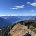 Blick auf den Lago Maggiore und die Walliser Viertausender