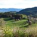 die Aussicht von meinem "vesper" Bänkli etwas oberhalb Oberegg
