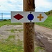 Il faut s'habituer à un système de balisage différent de celui de la Suisse !