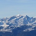 Zoomaufnahme zu Größen der Zillertaler Alpen