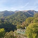 Sicht von Muggio hinauf zum Monte Generoso
