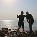 Tag 8 (27.10.) - البحر الميّت (Al Baḩr al Mayyit):<br /><br />Auf -430,5m! Das Ufer vom Toten Meer ist der tiefte über Wasser gelegene Punkt der Erde!