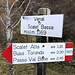 An der Casera Scalet Bassa - Mittlerweile sind wir auf den Fahrweg eingebogen, der von der Casera Stabalì kommt und folgen der Markierung des Weges "965".