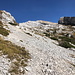 Im Abstieg vom Col Nudo - Rückblick in Richtung Gipfel.