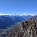 Dalla cima del Torrione di Bettola, verso il Rosa